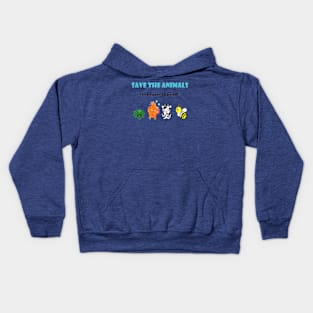 Save the Animals!! Kids Hoodie